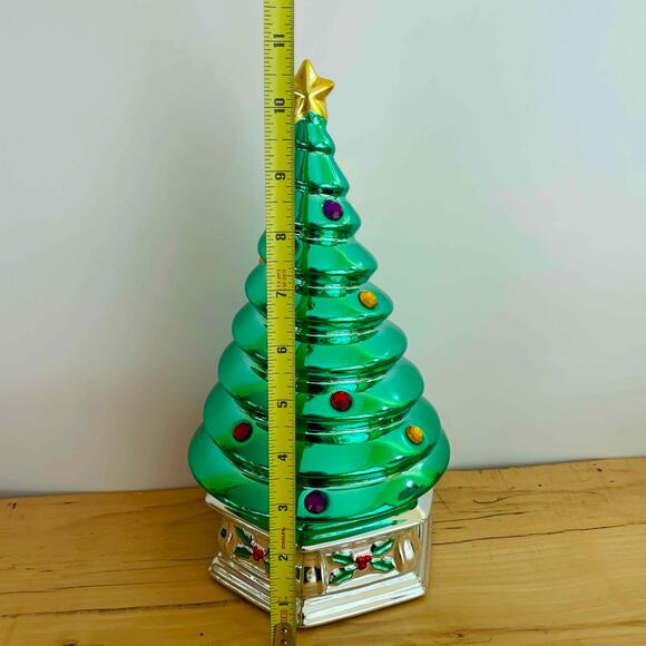 Towle Silversmiths Musical Box Revolving Christmas Tree Have Yourself A Merry - Picture 10 of 16